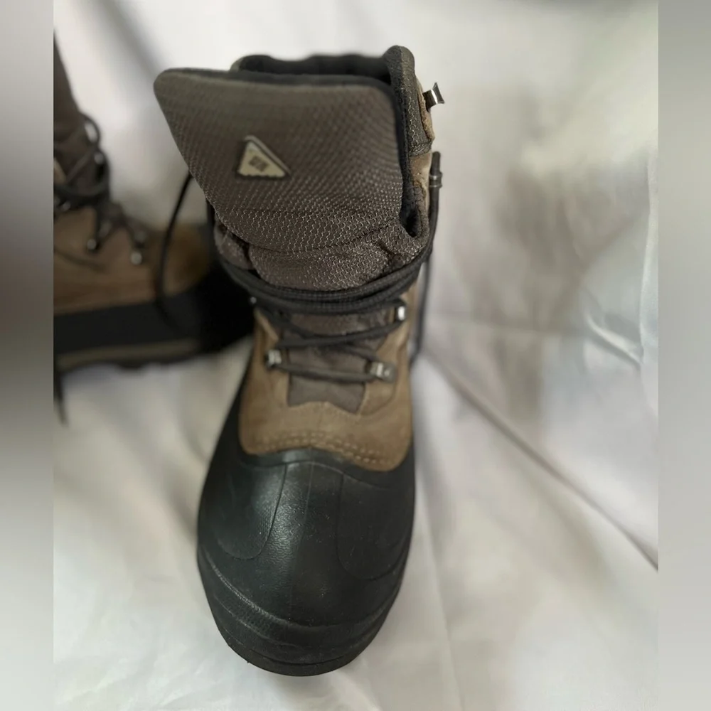 Columbia Mens Cascadian Summit Brown Black Lace Up Boots Water Resistant